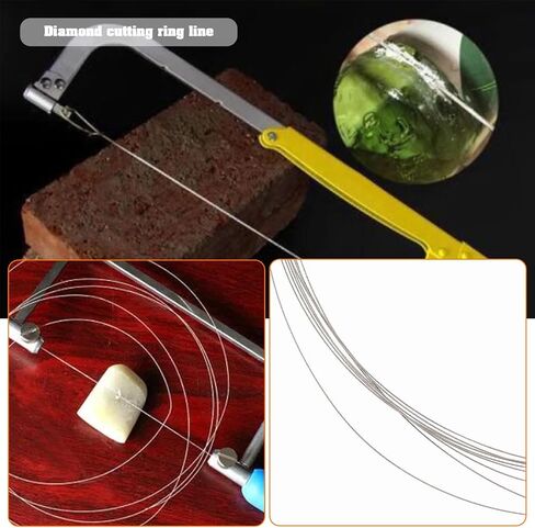 2pcs Diamond Cutting Circular Wire Saw 2 Meter Thickness 0.25mm Ultra Fine Diamond Wire Saw Suitable for Cutting Ceramic Tiles and Stone Materials in Saudi Arabia