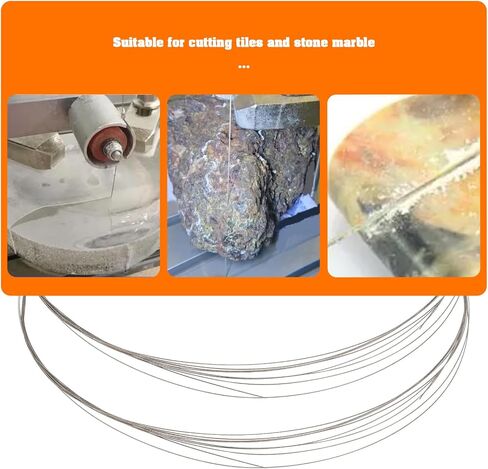 2pcs Diamond Cutting Circular Wire Saw 2 Meter Thickness 0.25mm Ultra Fine Diamond Wire Saw Suitable for Cutting Ceramic Tiles and Stone Materials in Saudi Arabia