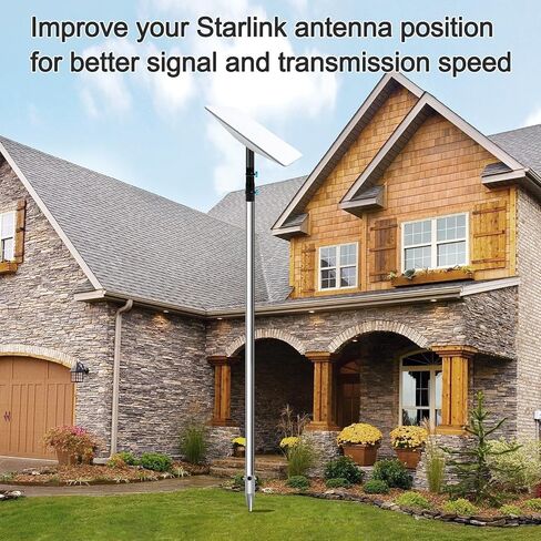 تتميز طقم Mount Starlink Bole ، بطولة Mount Mound 9ftlink ، بقطب قطره 1.5 '' مع عدم وجود مرساة أرضية حفر ، مشمل محول أنبوب Starlink Gen 2 in Kuwait