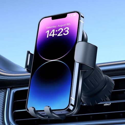 حامل هاتف السيارة يناسب iPhone 15/14/13 هواتف أخرى 4.7-6.7 '، أسود (مرآة) in Saudi Arabia