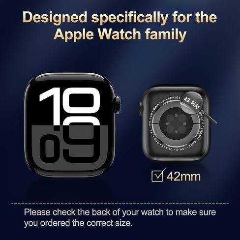 X-it for Apple Watch Series S10 42MM(2024) Screen Protector [Automatic Align Tech] Self-Healing,Flexible HD Transparent,Anti-Scratch,Bubble Free,Waterproof,Touch Sensitive [Non-Glass] 3 Packs in Saudi Arabia