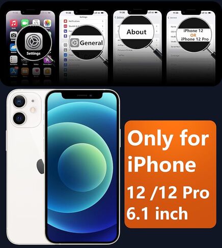 FNTCASE for iPhone 12 Phone Case: for iPhone 12 Pro Magnetic Matte Textured Military Grade Drop Protection Translucent Cell Cover - Slim Durable Shockproof Protective Bumper in Kuwait