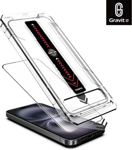 واقي الشاشة الزجاجي المقسّر 9H لـ iPhone مع أداة التثبيت الذكية ، وإزالة الغبار التلقائي ، وحزمة الكاميرا 2 (iPhone 15Promax) in Kuwait