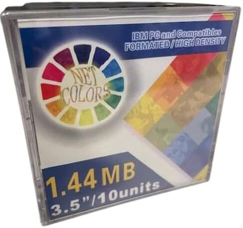 New 10 Pack of Color Floppy Diskettes 3.5" 1.44MB 2HD Formatted IBM in Saudi Arabia