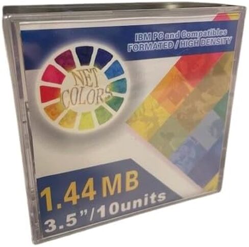 New 10 Pack of Color Floppy Diskettes 3.5" 1.44MB 2HD Formatted IBM in Saudi Arabia
