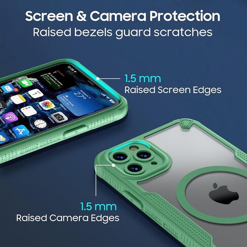 بالنسبة لحالة iPhone 11 Pro ، فإن الظهر غير اللامع المتوافق مع Magsafe المغناطيسي النحيف الصدمية المقاومة للصدمات مع غطاء هاتف حبل الحبل 5.8 بوصة ، أسود in Kuwait