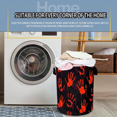 Color Hippie Flowers Laundry Basket Folk Art Flowers Foldable Oxford Cloth Funny Tote Bag Laundry Hamper Clothes Storage Bucket Toy Organizer For Bathroom/Laundry/Bedroom 18.9x16.5 In in Saudi Arabia