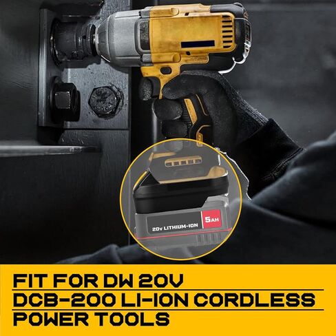 Adapter for Dewalt 20V Cordless Tools,for Bauer 20V Hyper Max Lithium Battery Convert to Replace for Dewalt 20V MAX Battery,Work for DEWALT 20V MAX Cordless Drill/Impact Driver Cordless Tool in Kuwait