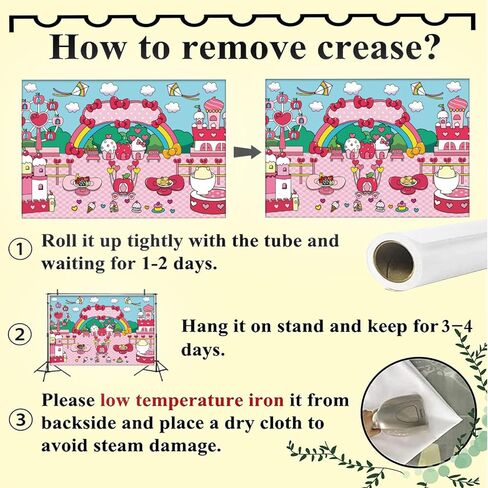 Pink Bow tie Backdrop Birthday Decorations, Anime Hello Cat Birthday Party Banner for Kids and Girls Kid Party Theme Supplies in Saudi Arabia