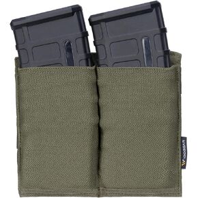 IDOGEAR Triple Mag Pouch Elastic Molle Magazine Pouches Open-top Carrier for M4/M16/AR/AK Rifle Magazines