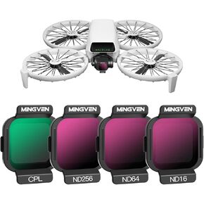 CPL & ND Filters Compatible with DJI Flip Fly More Combo, 4 Pack - CPL, ND16, ND64, ND256, Aluminum Frame ND Filter Set for FILP Drone Lens Accessories