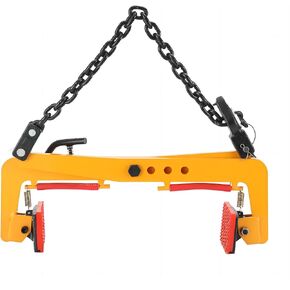2 IN 1 Lifting Clamps Beam Jaw Opening Adjustable, Manual Plate Lifting Clamps Beam of Glass Slabs/Metal Sheet/Granite Island, Adjustable 4.7-9.5 in, Roadside Stone Clamp Curb, Max. 617lbs