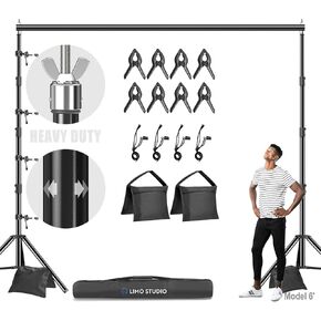 LimoStudio 13.1 x 8 feet (W x H) Green Super Large Backdrop Screen with Stand Frame, 4 Panel Foldable Background, Angle Adjustable, Enhanced Stability with Leg Shoes, Photoshoot, Chromakey, AGG3383