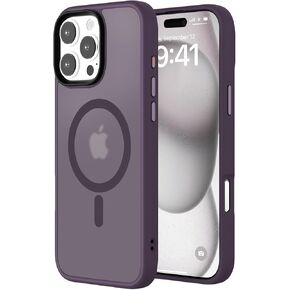 Upgraded Magnetic for iPhone 16 Pro Max Phone Case, [Compatible with Magsafe & Military-Grade Protection] Slim Translucent Matte Phone Case for iPhone 16 Pro Max 6.9 inch,Gray in Saudi Arabia
