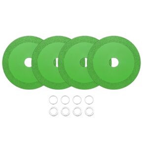 HARFINGTON 6 Pack Glass Cutting Disc 5 Inch for Angle Grinder Diamond Cutting Disc Ultra-Thin Saw Blade Wheel with 7/8" Arbor for Cutting Grinding Jade Crystal Tile Ceramic