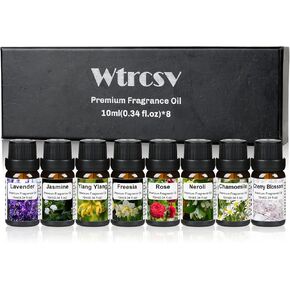 Essential Oil Set, Lavender Essential Oils and Eucalyptus Essential Oil for Diffuser & Aromatherapy,Soap Making, Candle Making 2 X 60ML