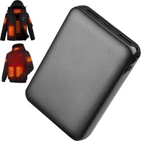 Power Bank, Portable Charger 7.4V 10000mah with USB Cable, Suitable for Heated Jackets, Sweatshirts, Vests, Socks, Smart Mobile Devices (RPS-028)