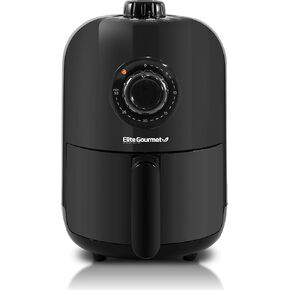 Elite Gourmet EAF0852SS 8.5Qt. Capacity Air Fryer Oven, Air Fry, Broil, Toast, Bake & Broil with Convection, Time and Temperature Controls, 800-Watts, Includes 25 Delicious Recipes, Stainless Steel