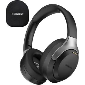 LC30Pro Hybrid Active Noise Cancelling Headphones Over Ear, 100H Playtime Wireless Bluetooth Headphones with Mic, HiFi Audio, 3 EQ Modes, Low Latency, Foldable for Gaming/Travel/Office