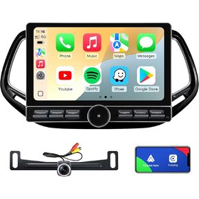 Android Car Stereo Upgrade Radio for Jeep Compass 2017-2020 Replacement Installation Kit DSP Auto Stereo (2GB+64GB) Wireless CarPlay GPS Navigation w/Knob Button