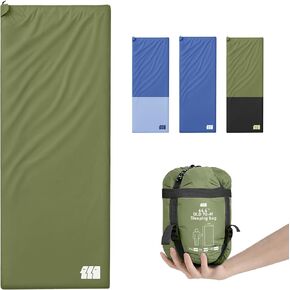 Ultralight Warm Weather Sleeping Bag - Portable, Waterproof, Compact Lightweight, Comfort with Compression Sack - Great for Outdoor Camping, Backpacking & Hiking