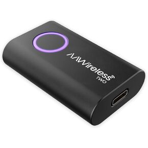 AAWireless Two - Android Auto Wireless Adapter - Convert Factory Wired Android Auto to Wireless - Multifunctional Button - Easy Plug and Play Setup - Seamlessly Connect Via Bluetooth - Made in Europe