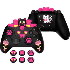 Playvital Sweetheart Kitty Silicone Cover متوافق مع وحدة التحكم Xbox Series X/S مع قبضة وملصقات الإبهام ، واقي مطاطي ناعم مع قبضة مضادة للانزلاق لوحدة التحكم Core Xbox - الوردي in Kuwait
