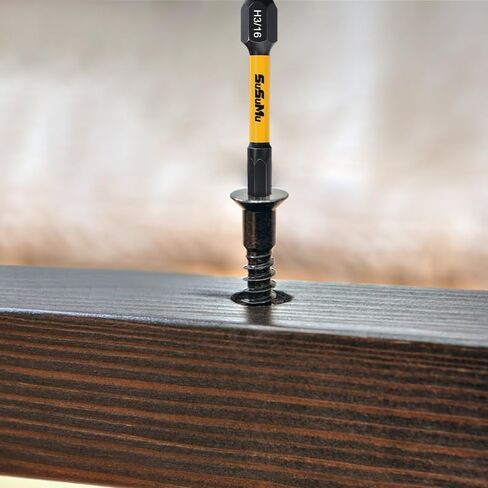 (53Pcs) Impact Hex Head Allen Wrench Bit Set, Hex-Shank S2 Alloy Steel Hex Bits Kit With Anti-slip Drill Bit Extender And Magnetic/Demagnetization Circle For Woodworking, Electrical Accessories in Kuwait