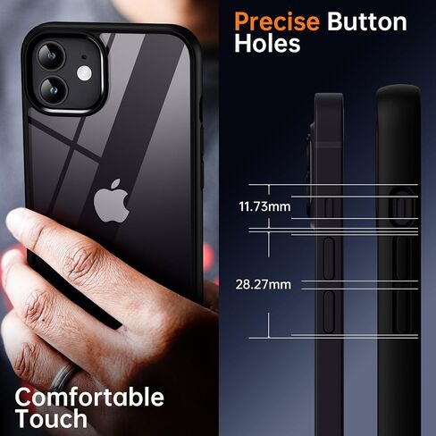 حالة واضحة لـ Supdeal Frackproof For iPhone 15 ، [وليس صفراء] [حماية من الإسقاط العسكري 10 أقدام] in Kuwait