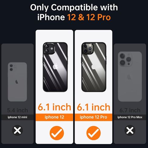 حالة واضحة لـ Supdeal Frackproof For iPhone 15 ، [وليس صفراء] [حماية من الإسقاط العسكري 10 أقدام] in Kuwait