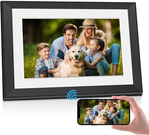 Digital Picture Frame 15.6" Large Digital Photo Frame 1920x1080 HD IPS Touch Screen, Built in 32GB Memory, Share Photos and Videos via Biuframe App, Gift for Friends and Family in Saudi Arabia
