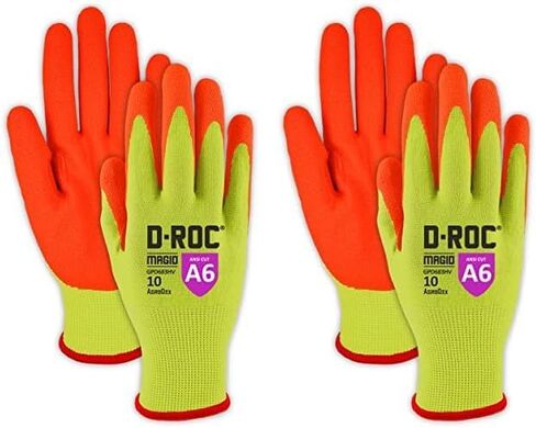 MAGID D-ROC AeroDex ANSI A6 VersaTek Grip Coated Work Glove, 1 Pairs, Size 10/XL (GPD683) in Kuwait