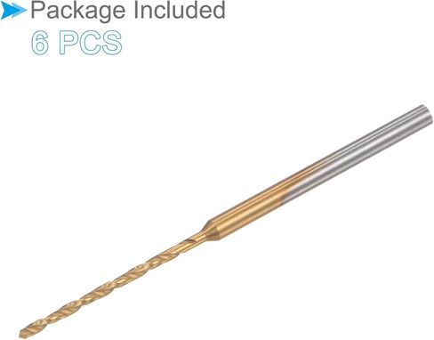 Mini Drill Bit, 1.8mm Drill Diameter 2.35mm Shank Diameter, Titanium Coated Micro Engraving Drill Bit - (Applications: for Plastic and Woodwork), 6-Pieces in Saudi Arabia