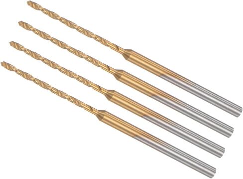 Mini Drill Bit, 1.8mm Drill Diameter 2.35mm Shank Diameter, Titanium Coated Micro Engraving Drill Bit - (Applications: for Plastic and Woodwork), 6-Pieces in Saudi Arabia