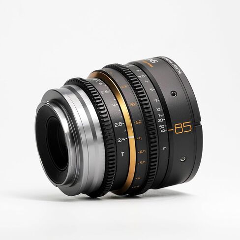DULENS APO Mini Prime Lens 85mm T2.4 Cine Lens Large Aperture Manual Focus (Black, EF) in Saudi Arabia