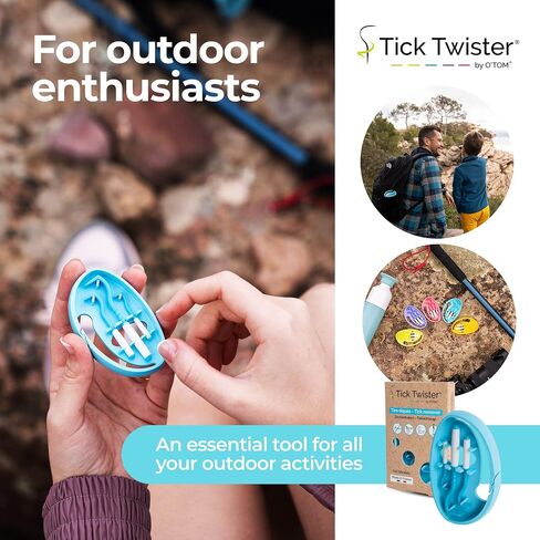 Tick Remover for Dogs and Human - Made in France - Tick Puller for Humans and Dogs - 3 Different Sizes - Dog Tick Removal Tool - Also for All Other Pets - Tick Nipper in in Saudi Arabia