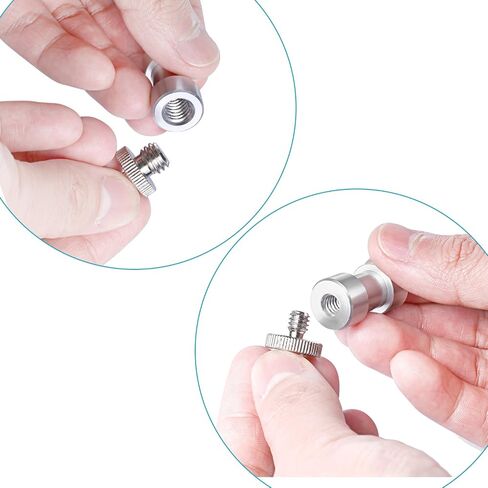 NEEWER D Ring Screw Set (4 Pack), Stainless Steel 1/4" Threaded Fixing Screw Replacement for Shoulder Strap Wrist Strap Sling Handle DSLR Camera Cage, UA076 in Saudi Arabia