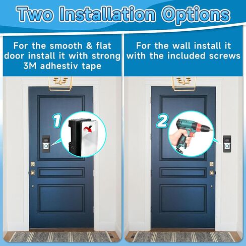 Anti-Theft Doorbell Mount Compatible with Ring/Blink, No-Drill Camera Holder, Adjustable Mounting Bracket Accessories, for Doorbell 1/2/3/4/3Plus/2020 2023 2024 Release/Pro/Pro 2 in Saudi Arabia