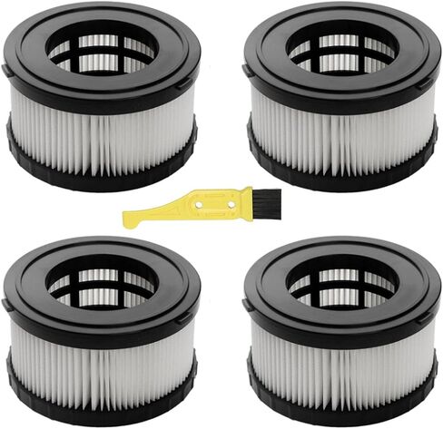 2 Pack DC5151H HEPA Filter Replacement Compatible with DEWALT DC5151H DC515 DCV517 Wet Dry Vacuum with Cleaning Brush in Saudi Arabia