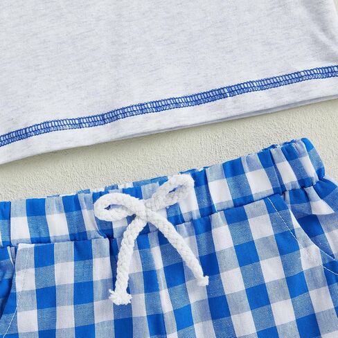 Summer Toddler Baby Boy Girl Golf Outfit Funny Letter Print Short Sleeve Shirt Jogger Shorts Infant Sets in Saudi Arabia