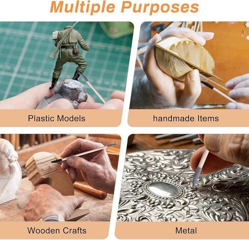 60 Pcs Sanding Stick Double End Matchsticks Sanding Twigs Coolrunner 5.4Inch Sanding Twigs Fine Detailing for Plastic Models Wood Hobby, 150/280 Grit in Kuwait