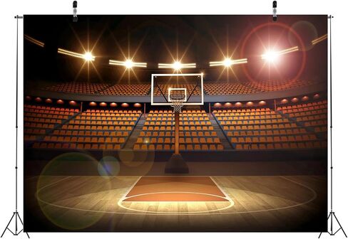 BELECO 7x5ft Fabric Fabricball Basketball Court Backdrop Basketball Arena Provessical Plugressball Homeor Decorations Birthday Baby Shower Cake Decor Decor in Saudi Arabia