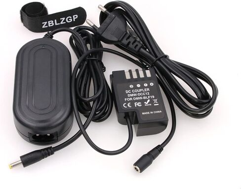 DC Coupler DMW-AC8 DCC12 BLF19 Dummy Battery AC محول الطاقة المحول ل PANASONIC LUMIX DMC-GH3 GH4 AG-GH4U GH5S GH5 II G9 CAMERAS (قابس الولايات المتحدة) in Kuwait