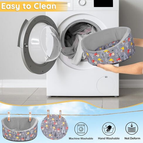 Glittme سرير خنزير غينيا سرير أرنب ناعم مع حصيرة سميكة قابلة للإزالة، سرير أرنب قابل للغسل في الغسالة، إكسسوارات خنزير غينيا، بيت خنزير غينيا المريح لخنزير غينيا، الأرنب، النمس، سرير دائري على شكل كأس in Kuwait