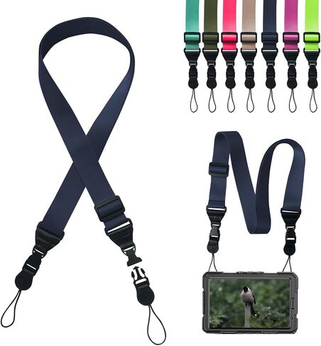 Adjustable Shoulder Strap:Comfortable iPad Strap Nylon Neck Lanyard for iPad/Samsung Tablet Case,Camera Binocular Crossbody Laptop Luggage Bag(White) in Saudi Arabia