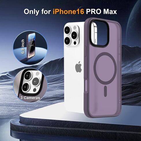 Magnetic Magnetic لـ iPhone 16 Pro Max Phone ، [متوافق مع Magsafe و Protection Grade Groud] in Saudi Arabia