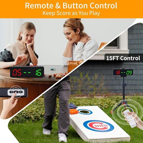 Portable Led Score Flipper Set,Electronic Scoreboard,Remote with Tripod,Digital Scoreboard with Score/Timer/Count Up/Count Down/Stopwatch/Gym Mode in Kuwait