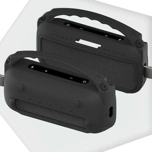غطاء سيليكون JCHPINE وحقيبة سفر صلبة لمكبر الصوت المحمول Bose SoundLink Flex Bluetooth، حامل واقي لملحقات مكبر الصوت Bose SoundLink Flex (جراب برتقالي) in Kuwait