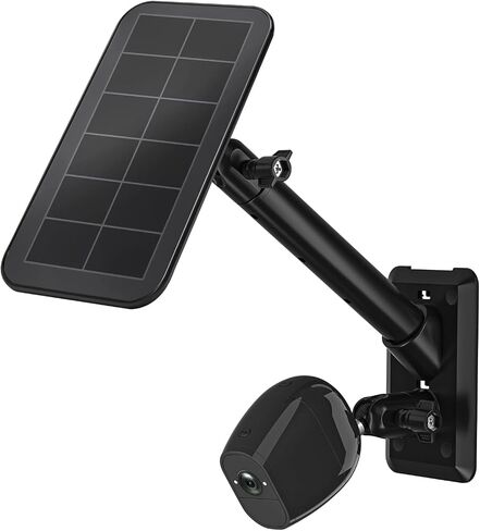HOLACA 2-in-1 Wall Mount Bracket for Arlo Solar Panel/Arlo Pro 3/Arlo Ultra1&2/Arlo Essential/Arlo Pro 4 /eufyCam Outdoor Mount Accessories for Arlo pro 4 and Arlo Solar Panel (White) in Saudi Arabia