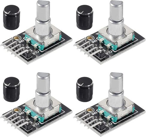 6pcs KY-040 Rotary Encoder Module 360 Degree Switch Encoders with Knobs Cap Brick Sensor Modules in Kuwait